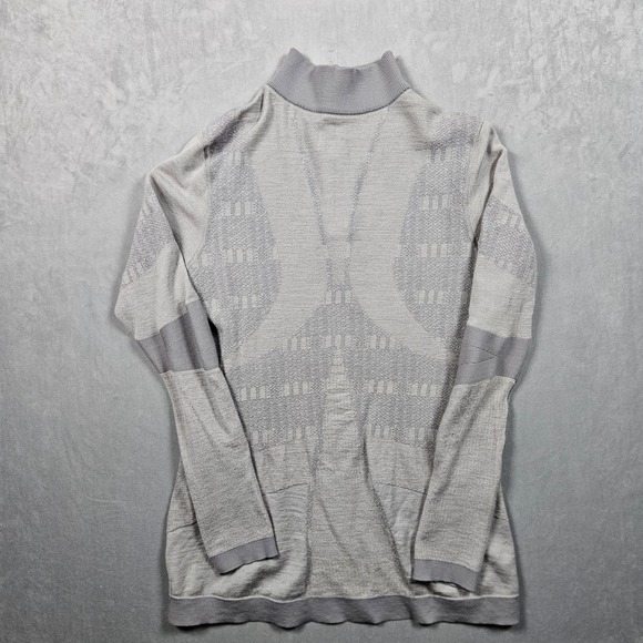 Smartwool Intraknit 250 Sweatshirt Womens Large Gray 1/4 Zip Merino Baselayer - Picture 4 of 16